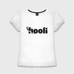 Женская футболка хлопок Slim Силиконовая долина Hooli
