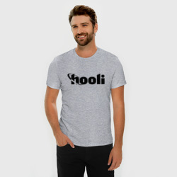 Мужская футболка хлопок Slim Силиконовая долина Hooli - фото 2