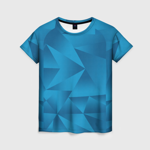 Женская футболка 3D с принтом FCZP home kit, вид спереди #2