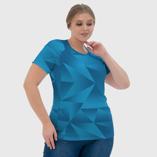 Женская футболка 3D с принтом FCZP home kit, фото #4