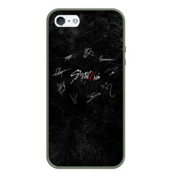 Чехол для iPhone 5/5S матовый Автографы Stray Kids