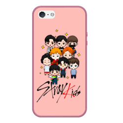 Чехол для iPhone 5/5S матовый Stray Kids