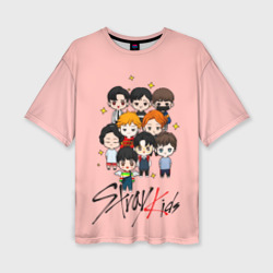 Женская футболка oversize 3D Stray Kids