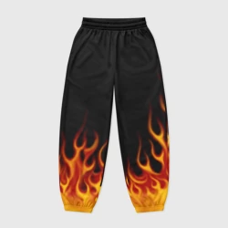 Женские джоггеры оверсайз 3D Пламя Old School