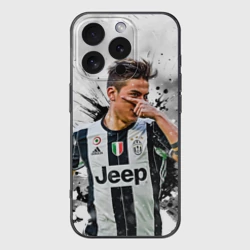 Чехол для iPhone 16 Pro силиконовый с защитой камеры Пауло Дибала