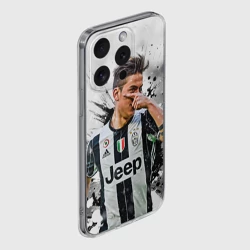 Чехол для iPhone 15 Pro силиконовый с защитой камеры Пауло Дибала - фото 2