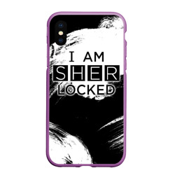 Чехол для iPhone XS Max матовый Sherlock