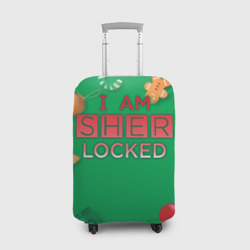 Чехол для чемодана 3D Новогодний Sherlock
