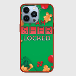 Чехол для iPhone 13 Pro Новогодний Sherlock