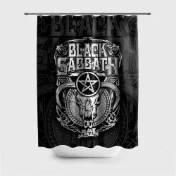 Штора 3D для ванной Black Sabbath