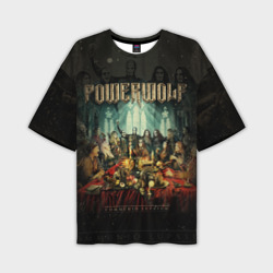 Мужская футболка oversize 3D Powerwolf