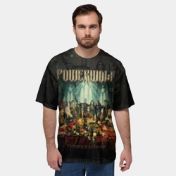 Мужская футболка oversize 3D Powerwolf - фото 2