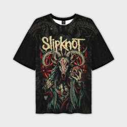 Мужская футболка oversize 3D Маска Slipknot
