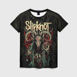 Женская футболка 3D Маска Slipknot