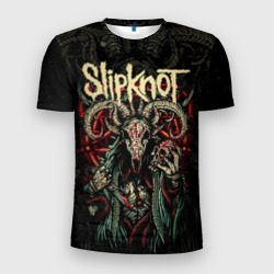 Мужская футболка 3D Slim Маска Slipknot