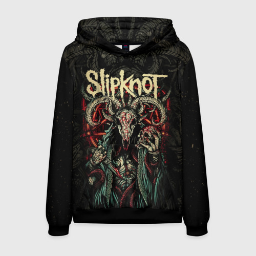 Мужская толстовка 3D Маска Slipknot, цвет черный