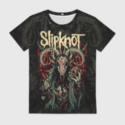 Женская футболка 3D Маска Slipknot