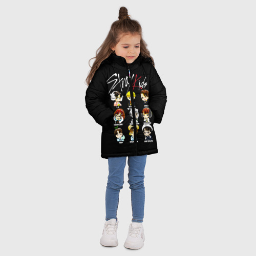Зимняя куртка для девочек 3D Stray Kids, цвет красный - фото 5