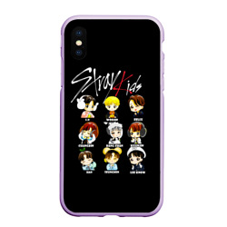 Чехол для iPhone XS Max матовый Stray Kids