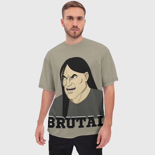 Мужская футболка oversize 3D Dethklok Nathan, цвет 3D печать - фото 3