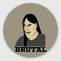 Круглый коврик для мышки Dethklok Nathan