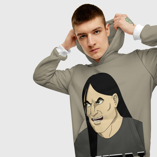 Мужская толстовка 3D Dethklok Nathan, цвет белый - фото 5