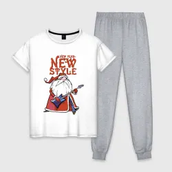Женская пижама с белой футболкой хлопок New Year - new style!