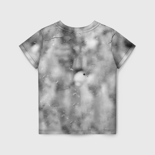 Детская футболка 3D с принтом Криштиану Роналду, вид сзади #1