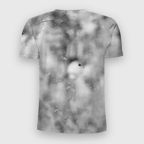 Мужская футболка 3D Slim с принтом Криштиану Роналду, вид сзади #1