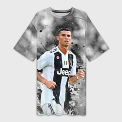 Платье-футболка 3D Криштиану Роналду