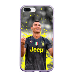 Чехол для iPhone 7Plus/8 Plus матовый Криштиану Роналду Juventus