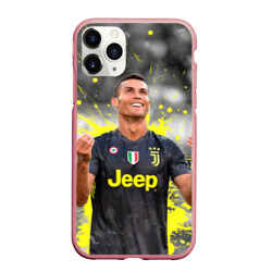 Чехол для iPhone 11 Pro матовый Криштиану Роналду Juventus