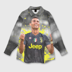 Мужская рубашка oversize 3D Криштиану Роналду Juventus