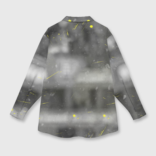 Женская рубашка oversize 3D с принтом Криштиану Роналду Juventus, вид сзади #1