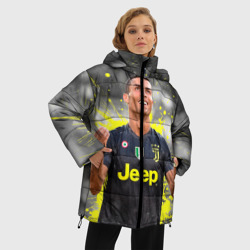 Женская зимняя куртка Oversize Криштиану Роналду Juventus - фото 2