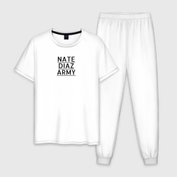 Мужская пижама хлопок Nate Diaz army