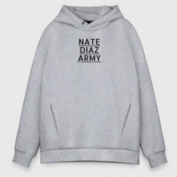 Мужское худи Oversize хлопок Nate Diaz army