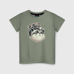 Детская футболка хлопок Кот Steampunk