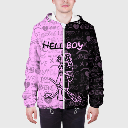 Мужская куртка 3D LIL Peep hell boy, цвет 3D печать - фото 4