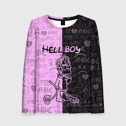 Женский лонгслив 3D LIL Peep hell boy, цвет 3D печать