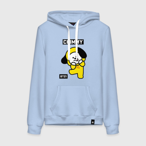 Женская толстовка хлопок Chimmy BT21, цвет мягкое небо