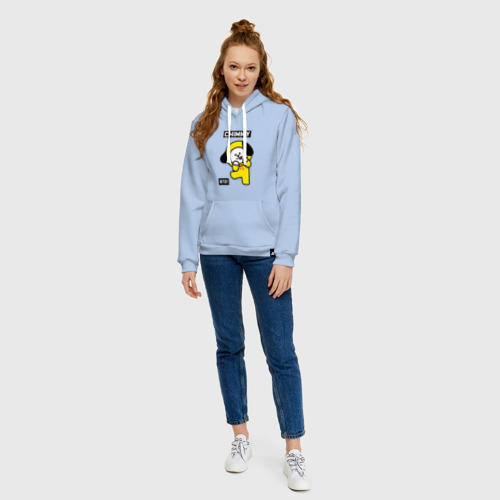 Женская толстовка хлопок Chimmy BT21, цвет мягкое небо - фото 5