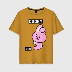 Женская футболка хлопок Oversize Cooky BT21