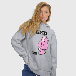 Женское худи Oversize хлопок Cooky BT21 - фото 2