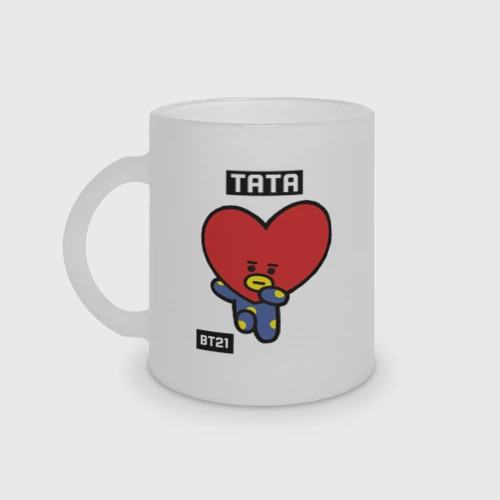 Кружка матовая стеклянная Tata BT21