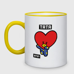 Кружка двухцветная Tata BT21