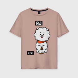 Женская футболка хлопок Oversize RJ BT21