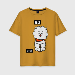 Женская футболка хлопок Oversize RJ BT21