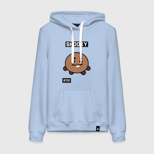 Женская толстовка хлопок Shooky BT21, цвет мягкое небо