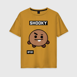 Женская футболка хлопок Oversize Shooky BT21